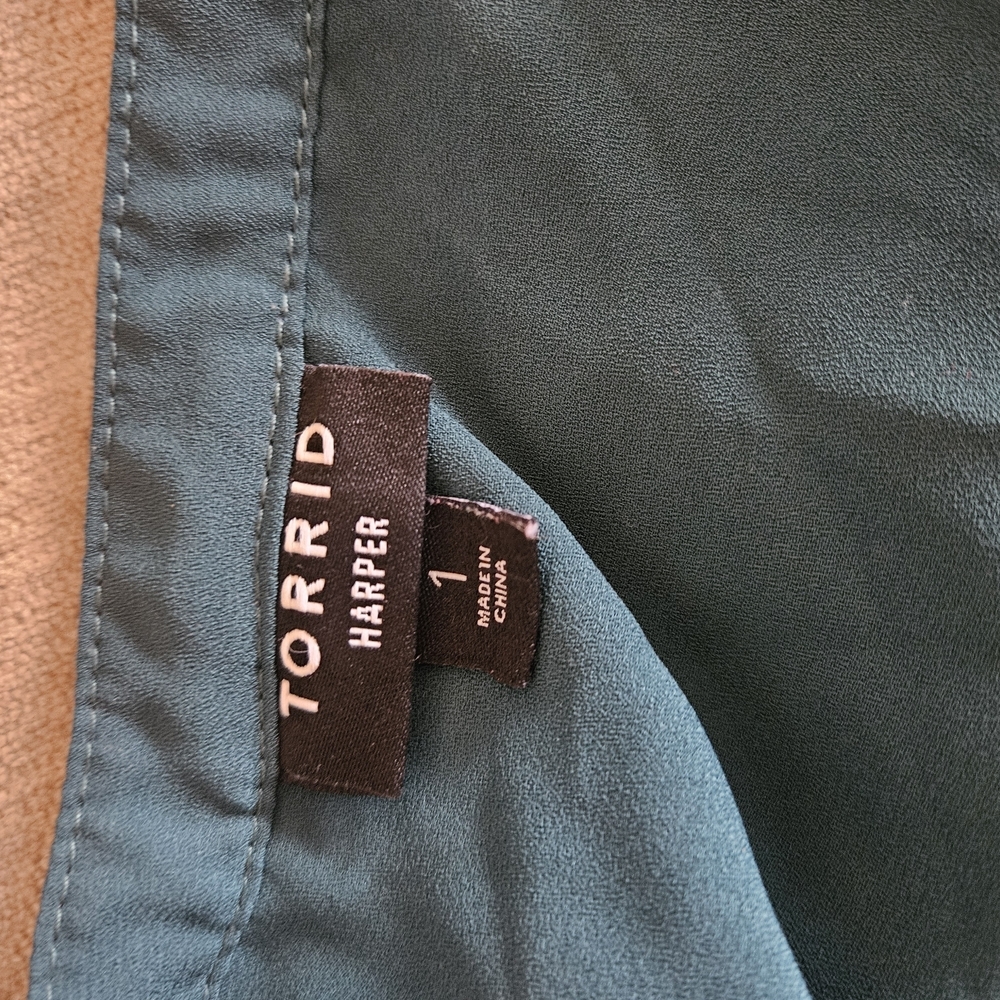 Torrid Deep Green Tunic with Pockets - Picture 4 of 6